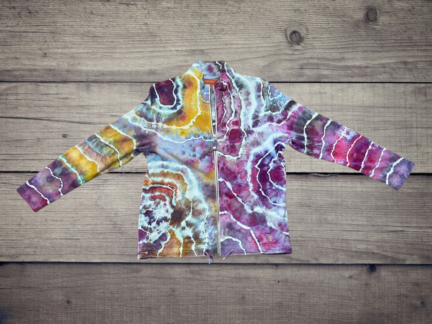 Tommy Bahamas Ice Dye Zip Up Jacket M