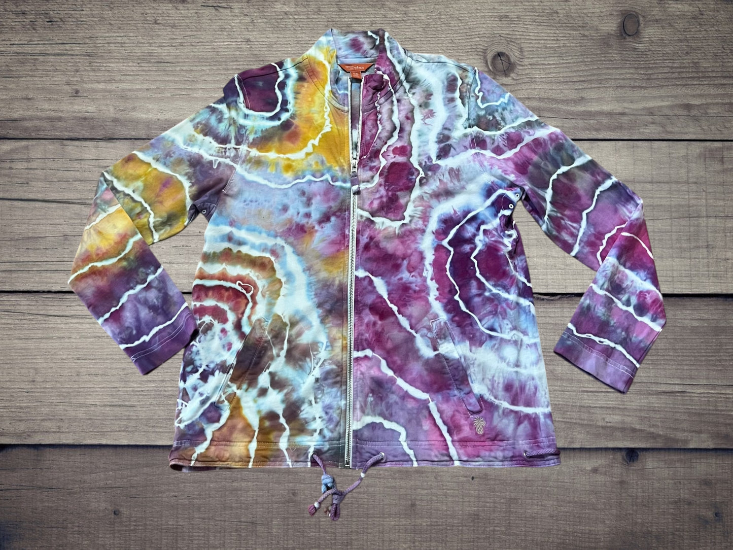 Tommy Bahamas Ice Dye Zip Up Jacket M