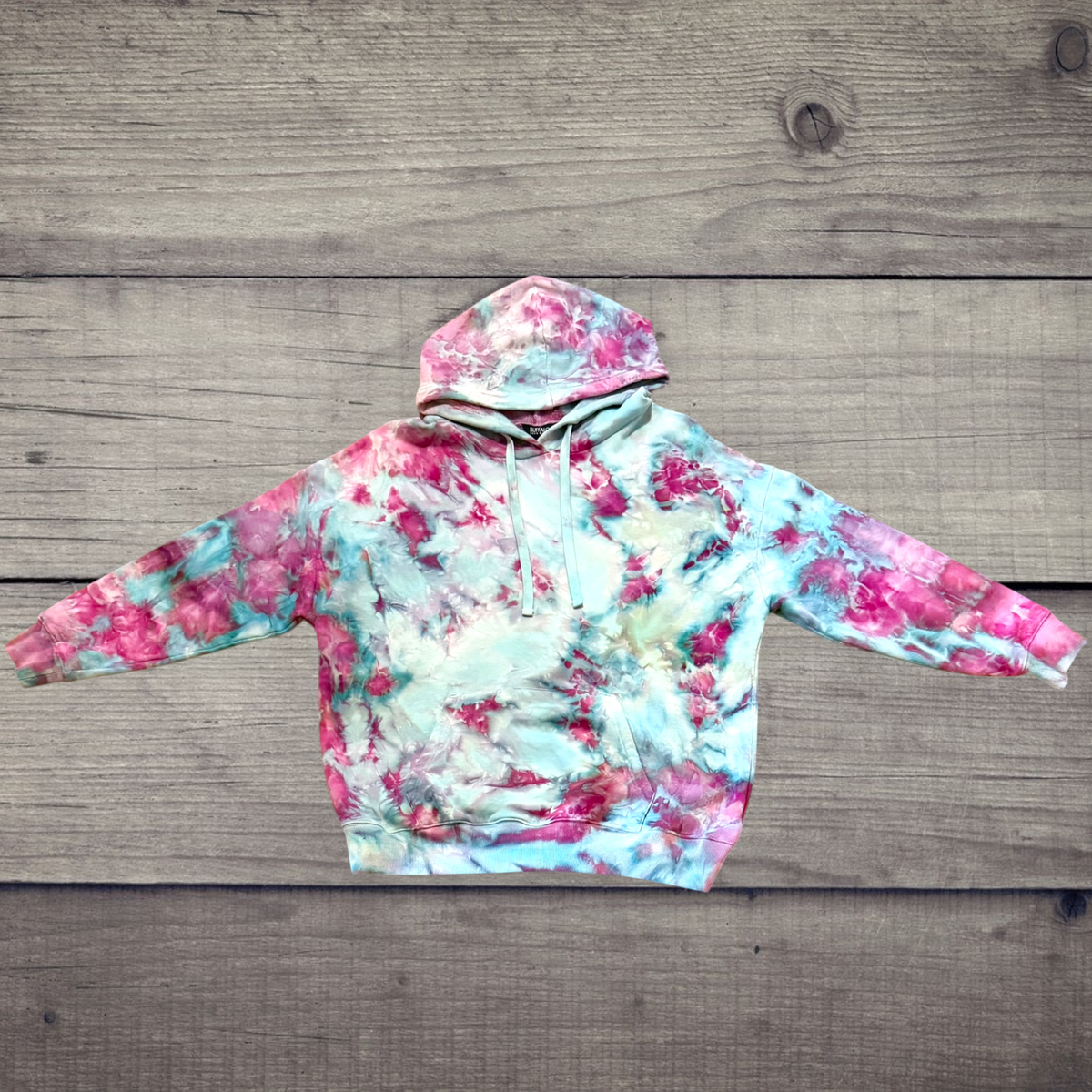 Cotton Candy Skies | Ice-Dyed Hoodie XL