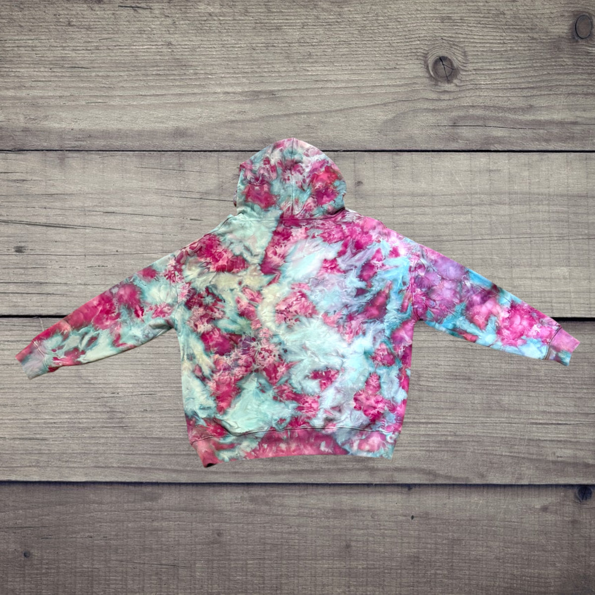 Cotton Candy Skies | Ice-Dyed Hoodie XL