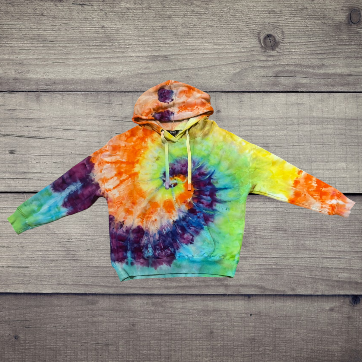 Cosmic Explosion | Ice-Dyed Hoodie XL