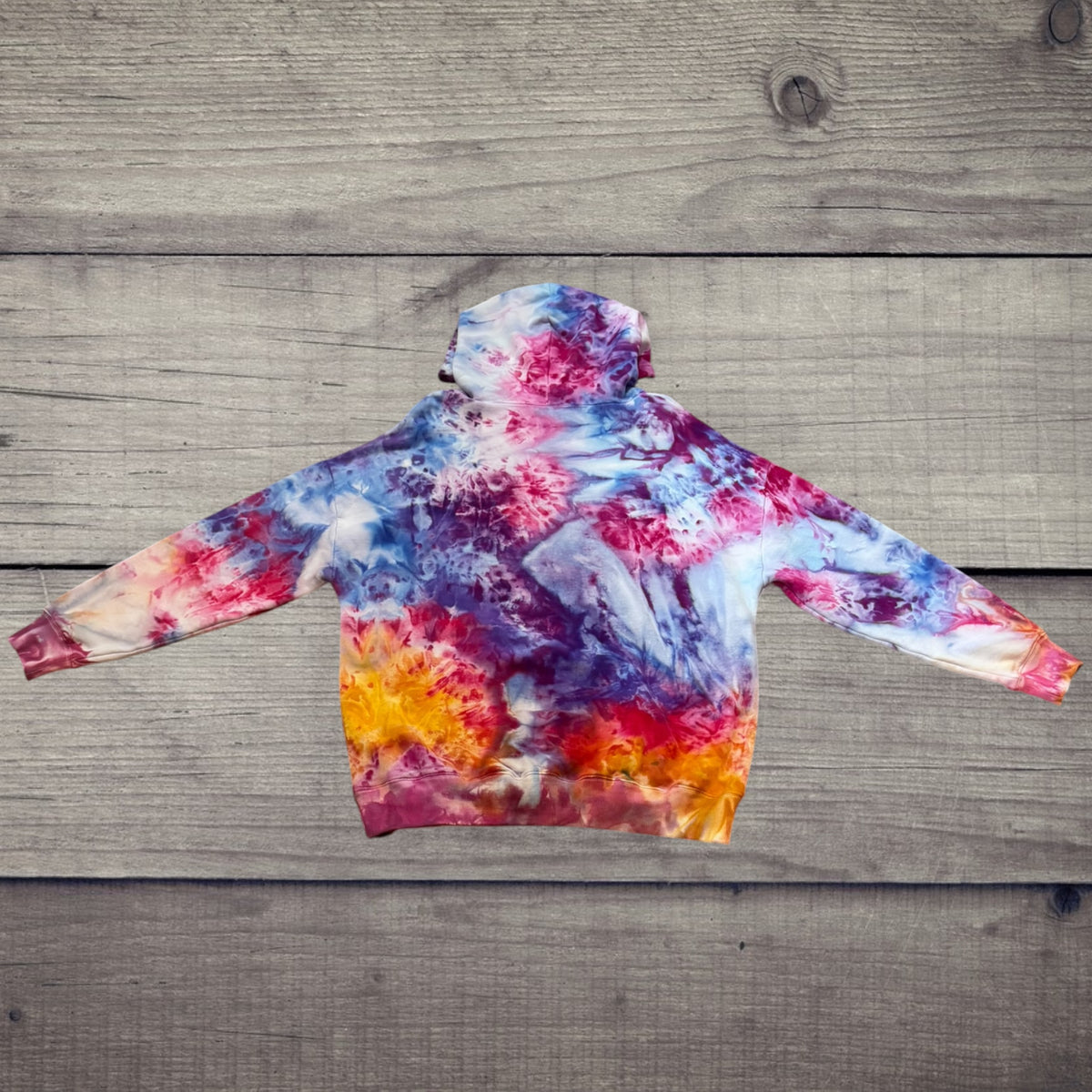 Fire & Ice | Ice-Dyed Hoodie Large