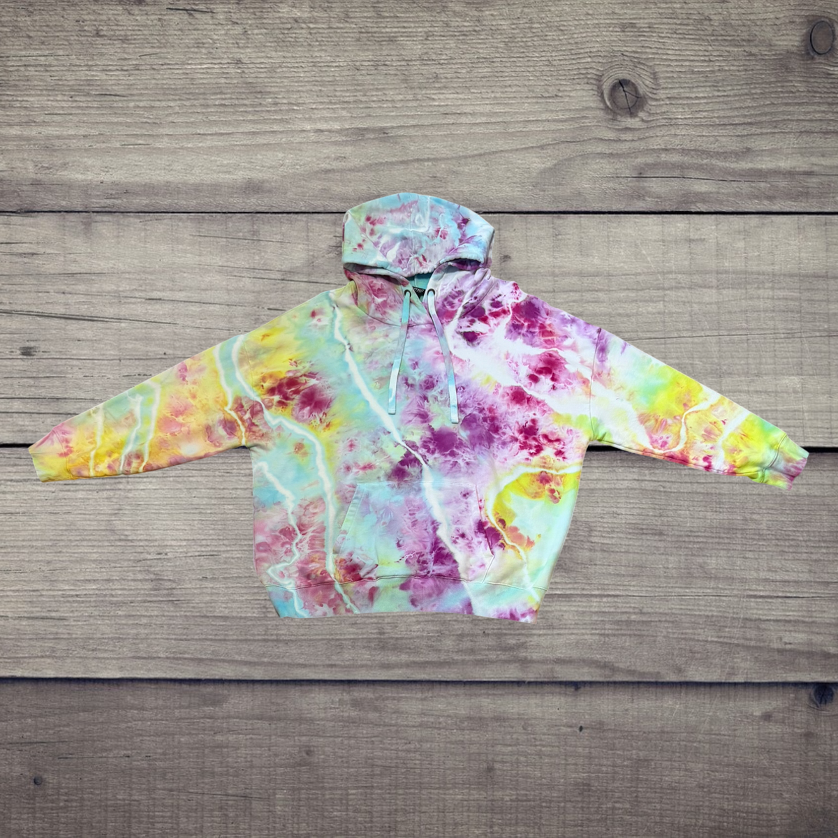 Prismatic Dreams | Ice-Dyed Hoodie 2XL