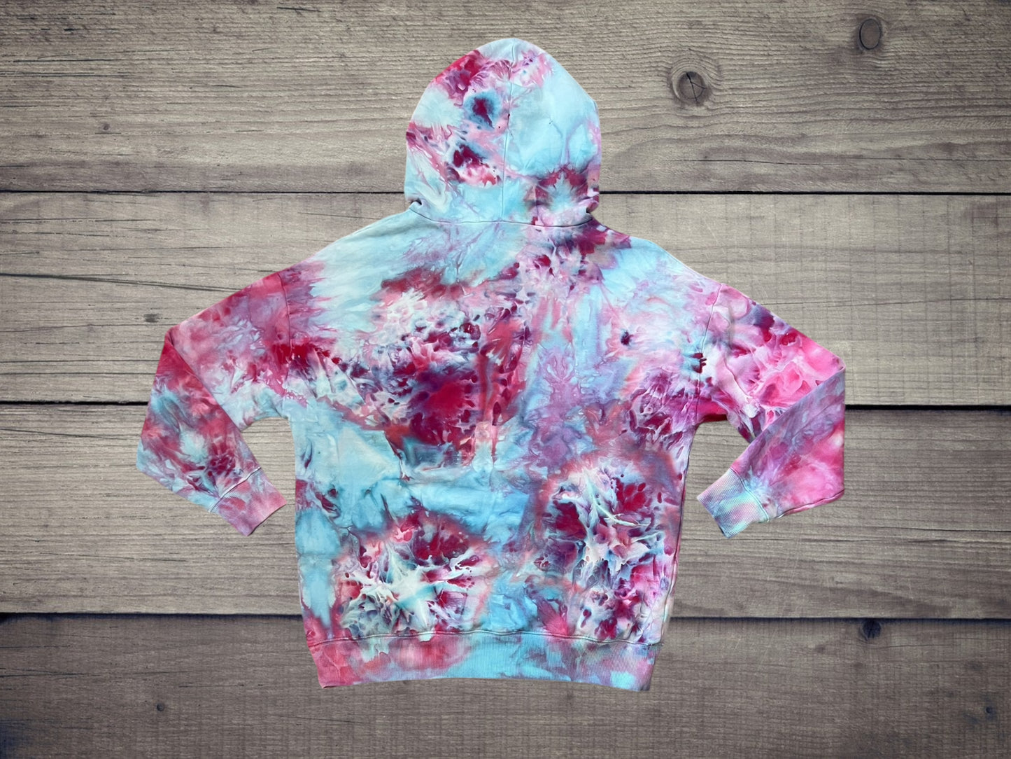 Cosmic Cotton Candy Ice Dye Hoodie Large