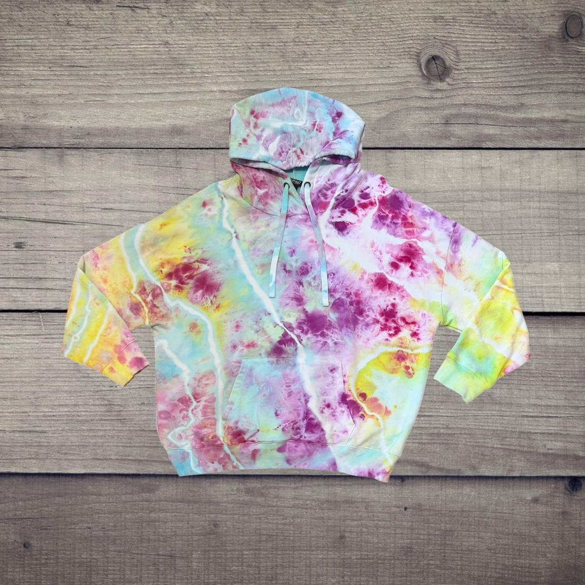 Prismatic Dreams | Ice-Dyed Hoodie 2XL
