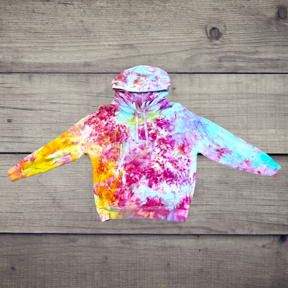 Electric Daydream | Ice-Dyed Hoodie Large