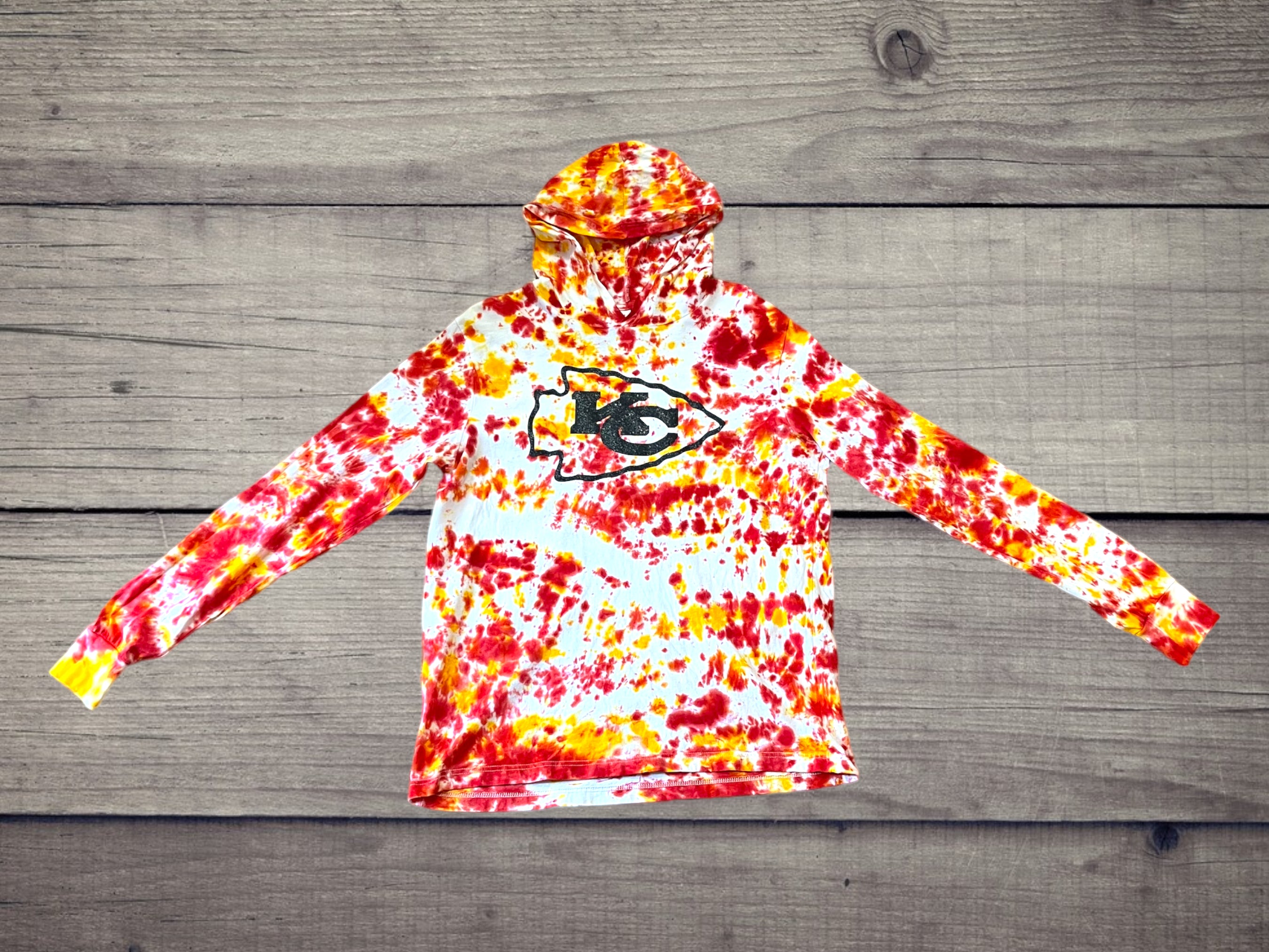 Kc chiefs sales tie dye shirt