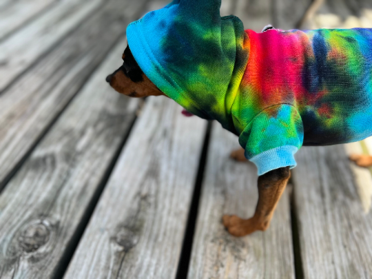 Custom, Soft Ice Dyed/ Tie Dye Dog Hoodie-Choose your own colors!