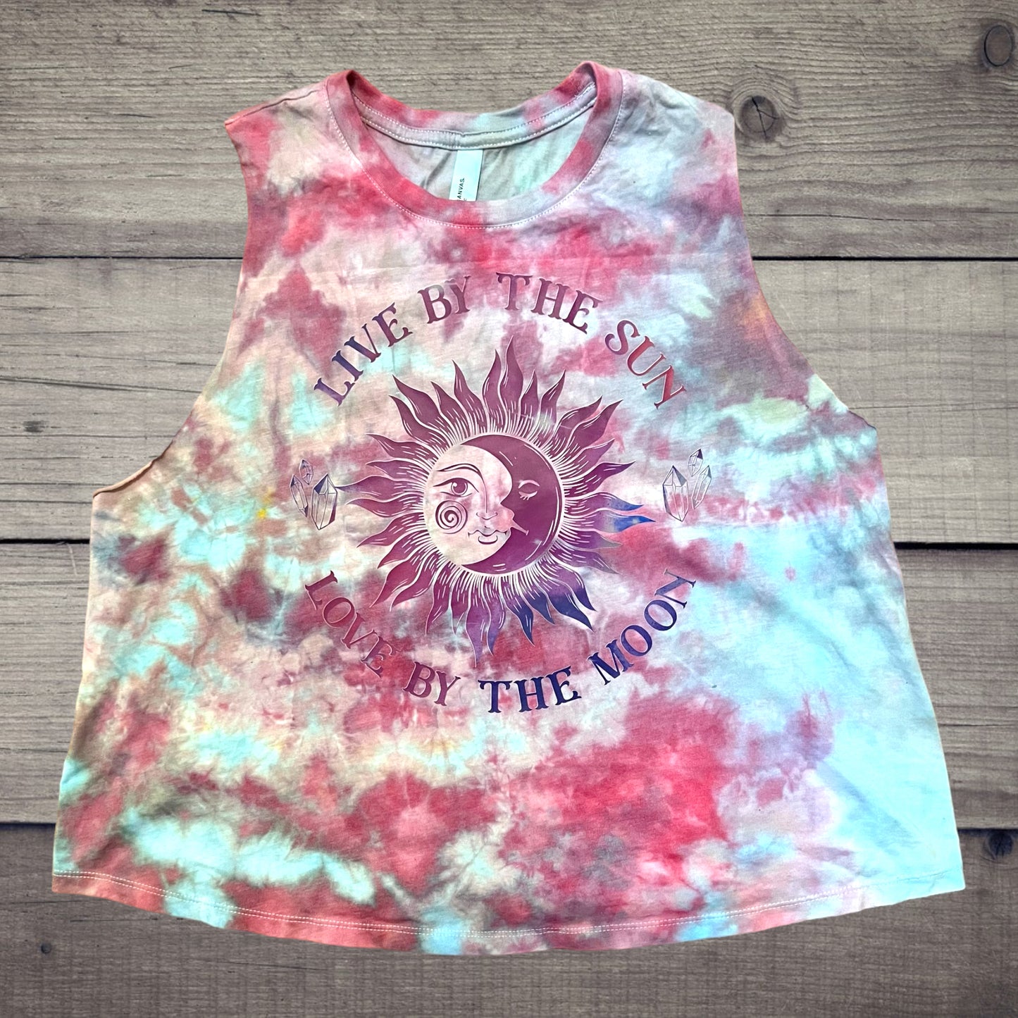 Live By The Sun Racerback Crop Tank