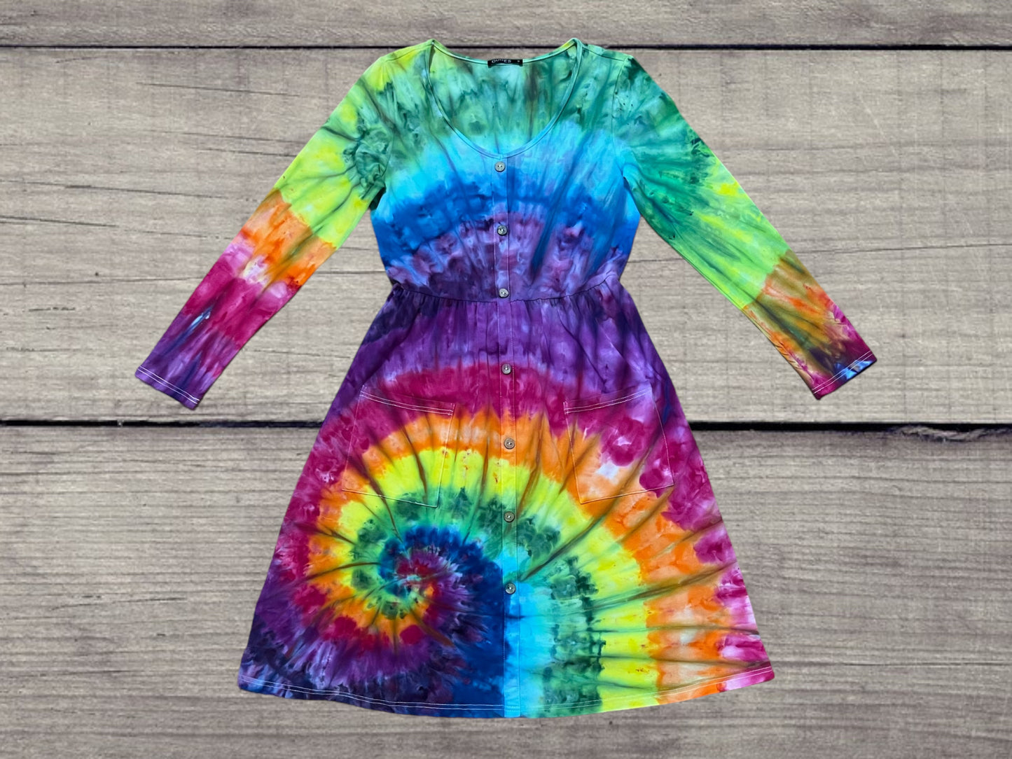 Ice Dye Midi Dress Medium