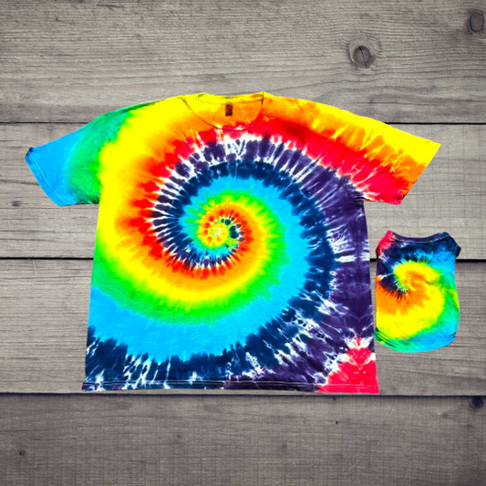 Spiral Bears Rainbow Tie Dye